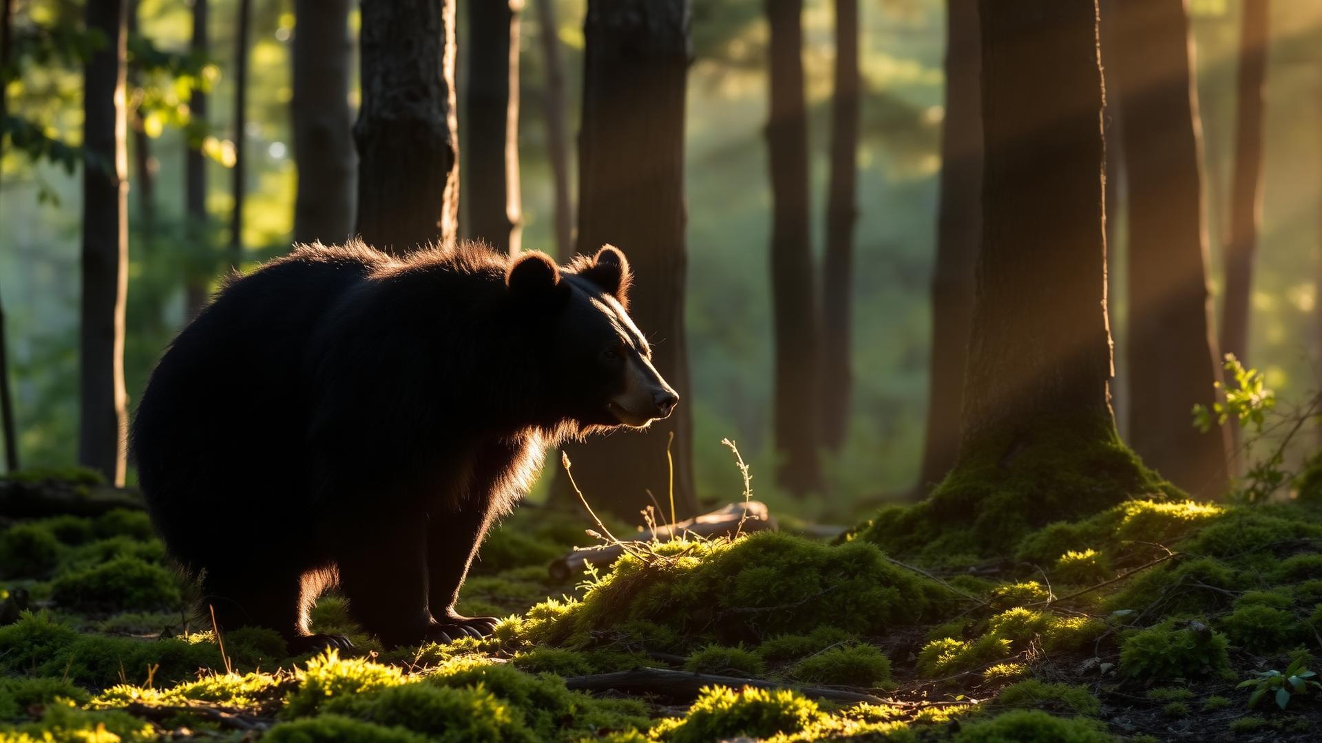 Black bear at a northern Minnesota bait site
